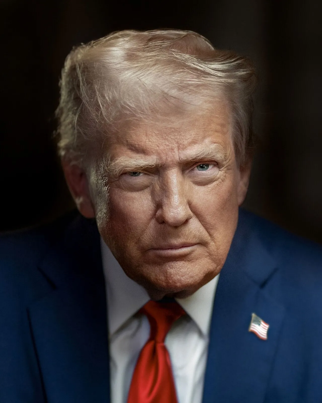 Officieel portret van VS-president Donald Trump